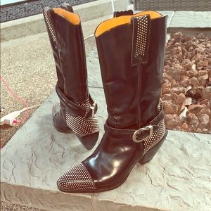 Italian leather boots